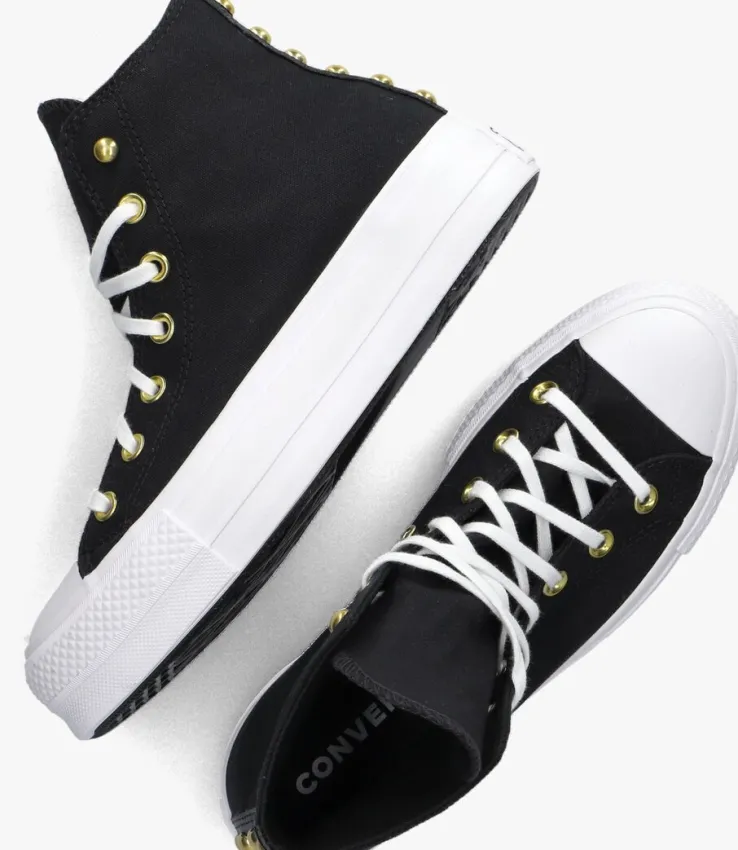 zwarte converse hoge sneakers chuck taylor all star lift platform