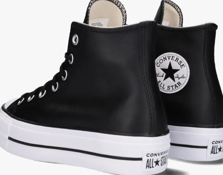 zwarte converse hoge sneakers chuck taylor all star lift hi