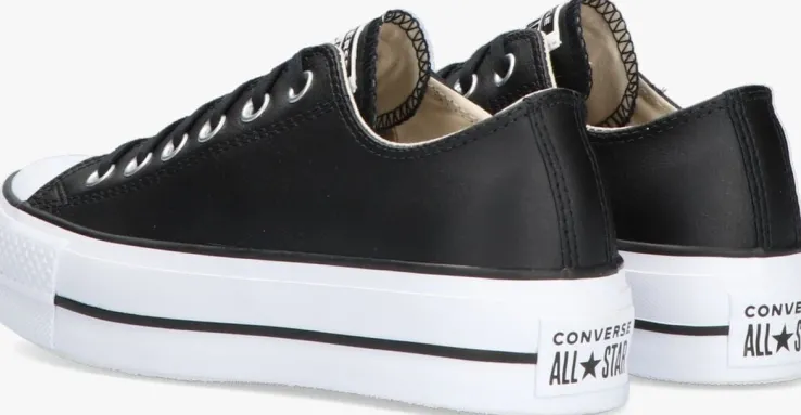 zwarte converse lage sneakers chuck taylor all star lift ox