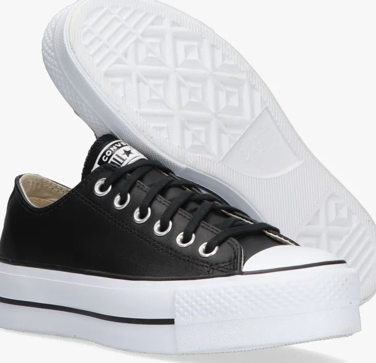 zwarte converse lage sneakers chuck taylor all star lift ox