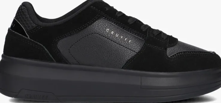 zwarte cruyff lage sneakers tennis court