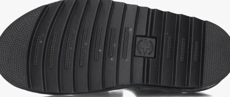 zwarte dr martens platte sandalen voss ii