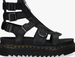zwarte dr martens sandalen olson