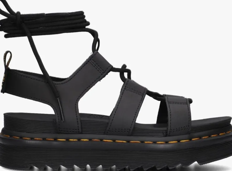zwarte dr martens sandalen nartilla