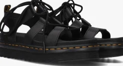 zwarte dr martens sandalen nartilla