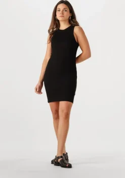 zwarte drykorn mini jurk sankia