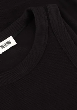 zwarte drykorn mini jurk sankia