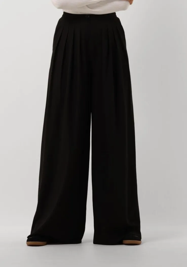 zwarte edited pantalon sandy trousers