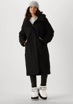 zwarte elvine gewatteerde jas saira