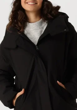 zwarte elvine gewatteerde jas saira