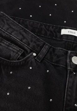 zwarte envii straight leg jeans enblakely jeans 7199