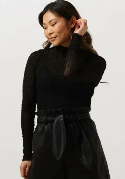 zwarte envii top ensofie ls t-n tee 6958