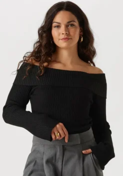 zwarte envii top entopo o-s ls knit 5253