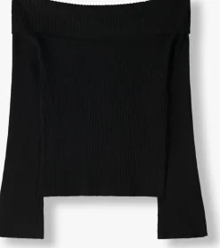 zwarte envii top entopo o-s ls knit 5253