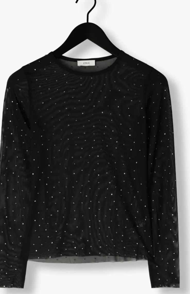zwarte envii tops & t-shirts enstairs ls top