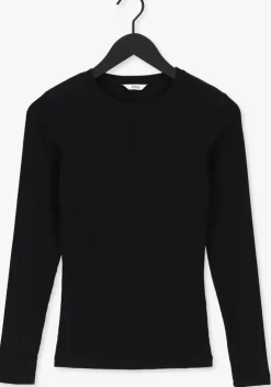 zwarte envii t-shirt enally ls o-n tee 5314