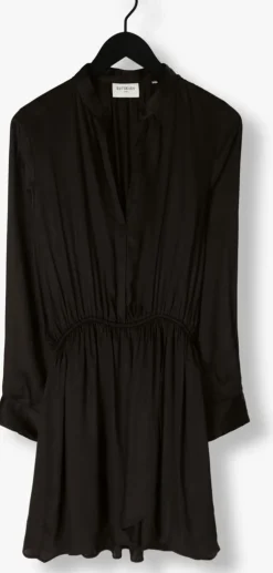 zwarte est'seven mini jurk est’journee dress bambu