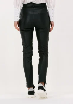 EST'SEVEN e est'seven pantalon est'paper bag stretch leather><noscript><img width=