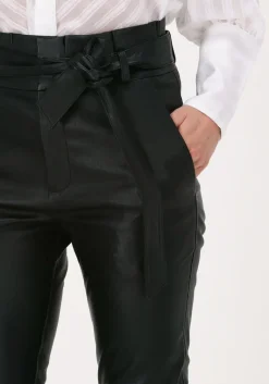 EST'SEVEN e est'seven pantalon est'paper bag stretch leather><noscript><img width=