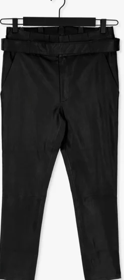 EST'SEVEN e est'seven pantalon est'paper bag stretch leather><noscript><img width=