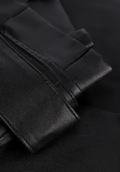 EST'SEVEN e est'seven pantalon est'paper bag stretch leather><noscript><img width=