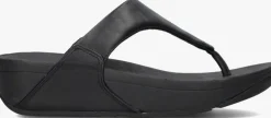 zwarte fitflop teenslippers lulu leather toe-post