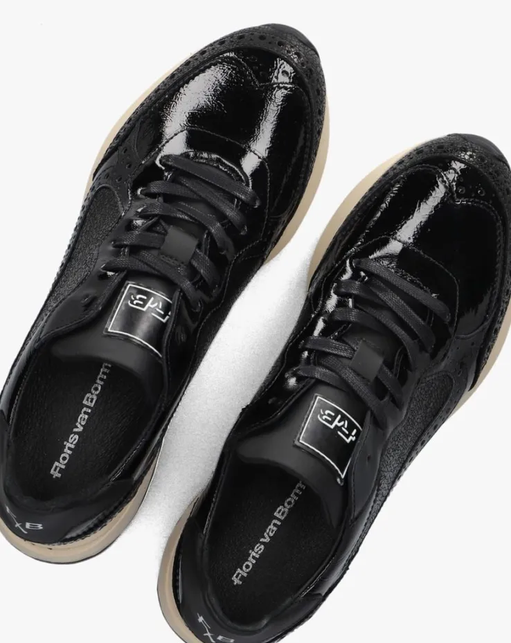 zwarte floris van bommel lage sneakers sumi 07.07