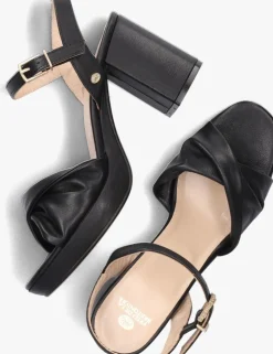 zwarte fred de la bretoniere sandalen 163010174