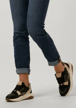 zwarte fred de la bretoniere lage sneakers flame