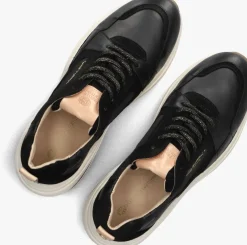 zwarte fred de la bretoniere lage sneakers flame gaia combi