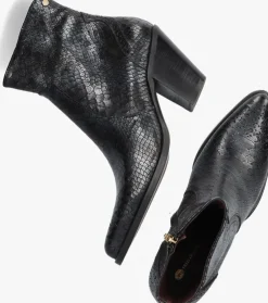 zwarte fred de la bretoniere enkellaarsjes blaire ankle boot