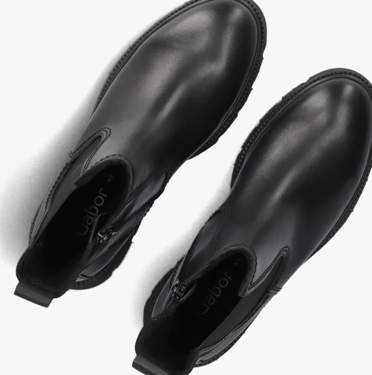 zwarte gabor chelsea boots 850.3