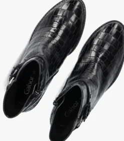 zwarte gabor enkellaarsjes 511