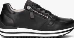 zwarte gabor lage sneakers 528