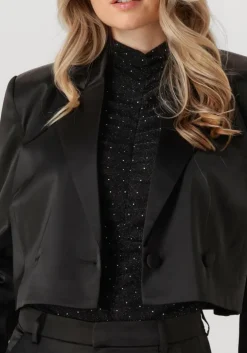 zwarte gestuz blazer yacminegz short blazer
