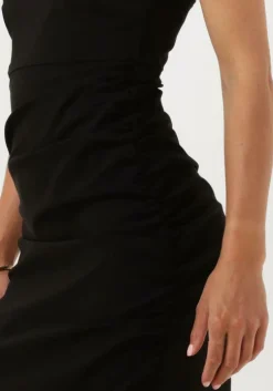 zwarte gestuz midi jurk blinagz dress