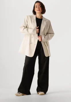 zwarte gestuz pantalon elarahgz linen hw pants