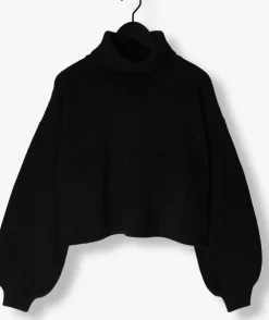 zwarte gestuz trui mebagz short pullover