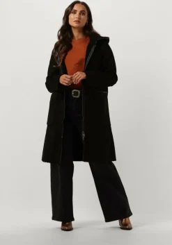 zwarte goosecraft gewatteerde jas gc adelyn coat