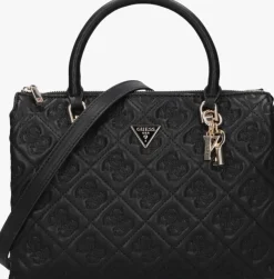 zwarte guess handtas adelasia multi comp satchel