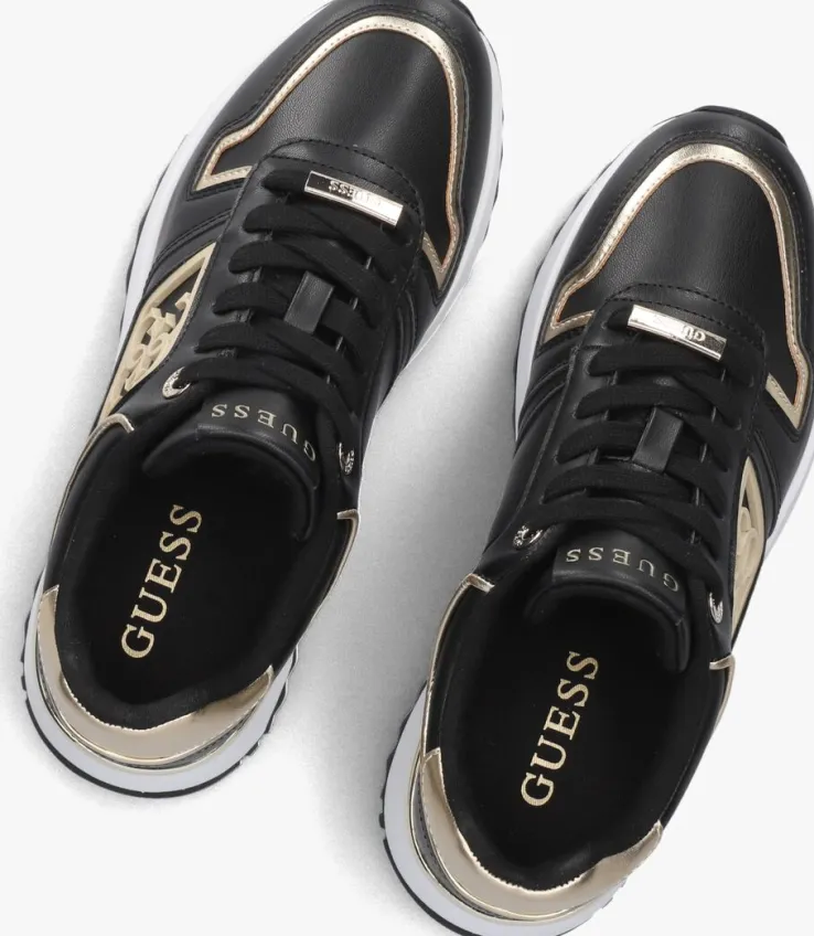 zwarte guess lage sneakers koyaa