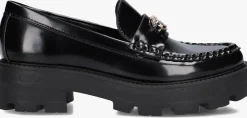 zwarte guess loafers yanika