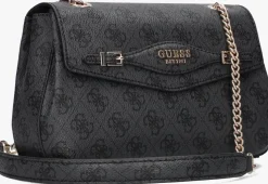 zwarte guess schoudertas katya convertible xbody flap