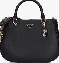 zwarte guess schoudertas fedora shoulder satchel