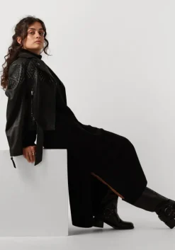 zwarte ibana leren jas blinn