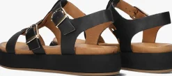 zwarte inuovo platte sandalen a96046