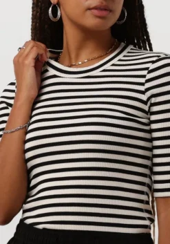 zwarte inwear top dagnaiw striped t-shirt