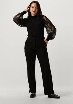 zwarte janice pantalon broek dames marc