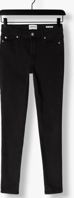 zwarte janice skinny jeans high rise skinny jeans rocket