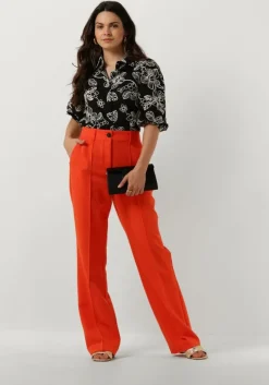 zwarte jansen amsterdam blouses wge722 embroidered blouse 3/4 puffed sleeve